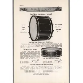 1920’s Ludwig &amp; Ludwig factory painted drum head