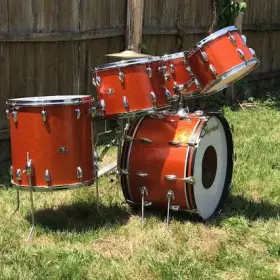 Slingerland Avante ultra rare Sparkling Orange Pearl
