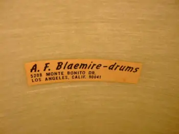 Rescued A.F. Blaemire drums