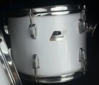 White 80's Ludwig Rocker w/Classic Lugs