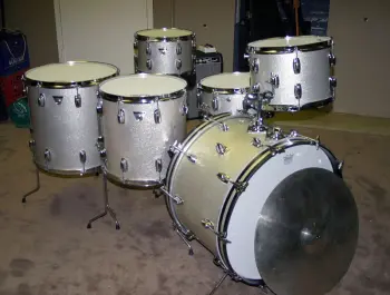 Ludwig Standards in Silver Mist