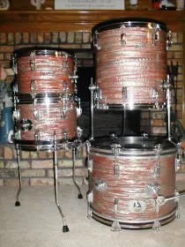 slingerland brown/orange pearl