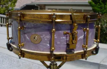 1929 Slingerland 5x14 Lavender Pearl Tone Flange Artist Model