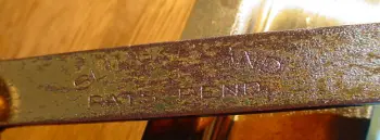 1928-34 SLINGERLAND 6.5x14 WALNUT/ARTGOLD TONE FLANGE ARTIST MODEL