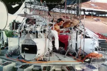 11 Piece Ludwig Monster -double Bass Kit From 8o's Van Halen Tribute