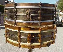 1920's Ludwig Black Beauty &quot;scroll&quot; snare...