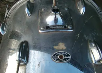 Slingerland chrome over wood.