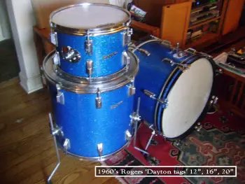 60's Rogers (Dayton tags) 12&quot;. 16&quot;, 20&quot;