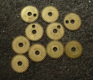 1920s?-30s? A. &quot;PAGE&quot; U.S.A. 5 1/4 x 14 BRASS 6 LUG SNARE DRUM