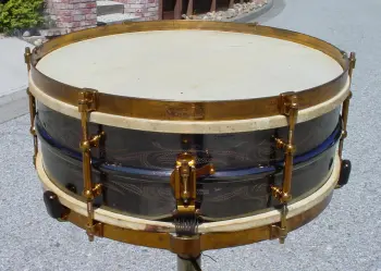 1921-22* or 1919-21** LUDWIG &amp; LUDWIG 5x14 6 LUG/SCROLL DESIGN DeLUXE MODEL
