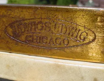 1921-22* or 1919-21** LUDWIG &amp; LUDWIG 5x14 6 LUG/SCROLL DESIGN DeLUXE MODEL