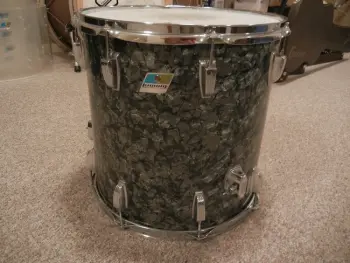 1970's Ludwig Black Diamond 16&quot; Floor Tom