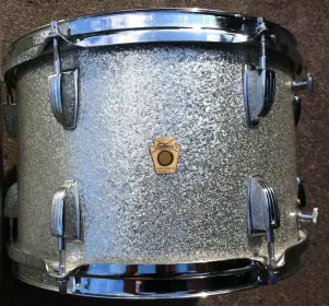 WTT Ludwig Keystone Silver Sparkle 12/16 toms for Luddy Keystone WMP 13/14ft/16 toms