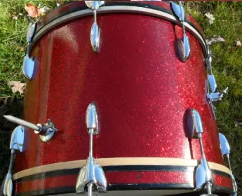 Gretsch Red Glass Round Badge Vintage JAZZ Kit