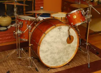 Really old Leedy bass drum with a story