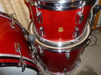 Ludwig Red Sparkle Drums