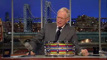 What was that snare on Letterman last night?