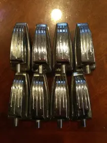 vintage ludwig parts - lugs, dbl tom holder, spur mounts, etc