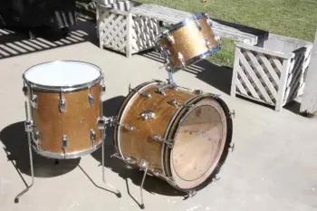 Restoring 62 Ludwig Champagne Drums