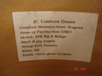 Custom drum labels