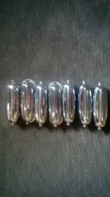 7 Rogers B&amp;B bass lugs, double-ended-all but one have cracks-$30 shipped