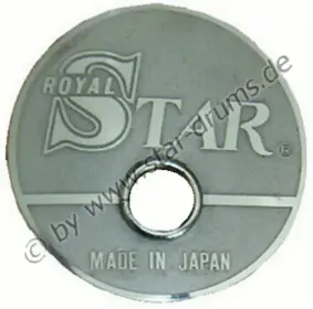 Royal Star badges (three) in round/ silver