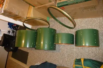 Cadillac Green-like 50's Gretsch Shellpack