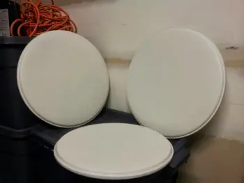 Cleaning up coated drum heads
