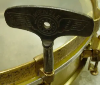 [B]1920s C. G. CONN 5 x 14 SILVER PLATED/GOLD PLATED/ENGRAVED 6 LUG ALL METAL SEPARAT
