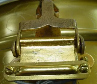 [B]1920s C. G. CONN 5 x 14 SILVER PLATED/GOLD PLATED/ENGRAVED 6 LUG ALL METAL SEPARAT