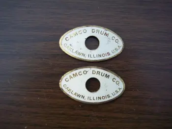 Drum Badges Camco-Rogers-Ete