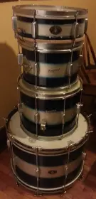 Late 50's/Early 60's Rogers Blue/Silver Duco Kit
