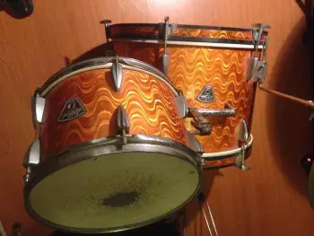 60's Arai with cool orange ripple wrap