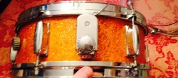 Dixie orange sparkle score! 18 inch bass drum !