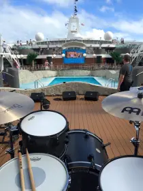 Backline gear on a cruise