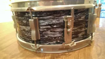 '65 Ludwig Pioneer Oyster Black Pearl Re-Wrap Trade for Slignerland
