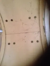 vintage 1960's Ludwig Black Oyster Pearl 'Downbeat' kit