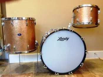 Mid 1960's Leedy Champagne Sparkle Set 13-16-22