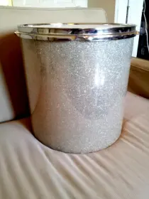 DIY Silver Glitter Wrap
