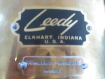 Leedy Badges on timbales