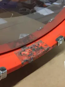 Yamaha Club Custom Orange Swirl: 10, 12, 14 and 20&quot; bass drum: 2000