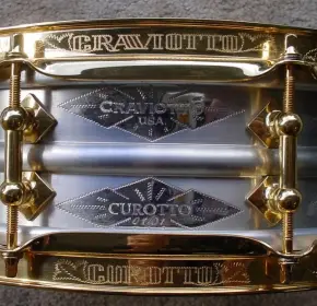 2007 CRAVIOTTO DRUMS USA/AK DRUMS ITALY DIAMOND SERIES NICKEL over BRASS ENGRAVED /GO