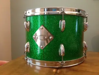 FOR SALE: Late 60s Slingerland 9x13 Green Glass